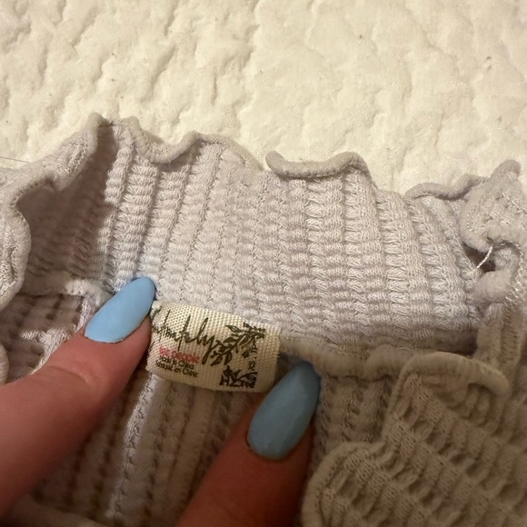 Free People Grey Ribbed Two-Piece Set - Picture 2 of 4